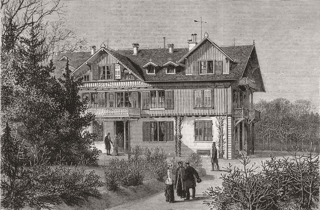 AUSTRIA. The Villa Hohenlohe, where Her Majesty is staying 1880 old print